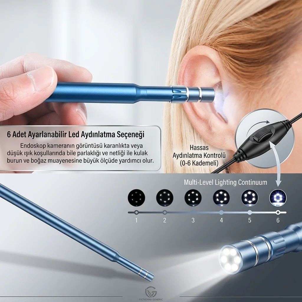 K-MRA55Pro Wifi — Kulak temizleme başlıkları